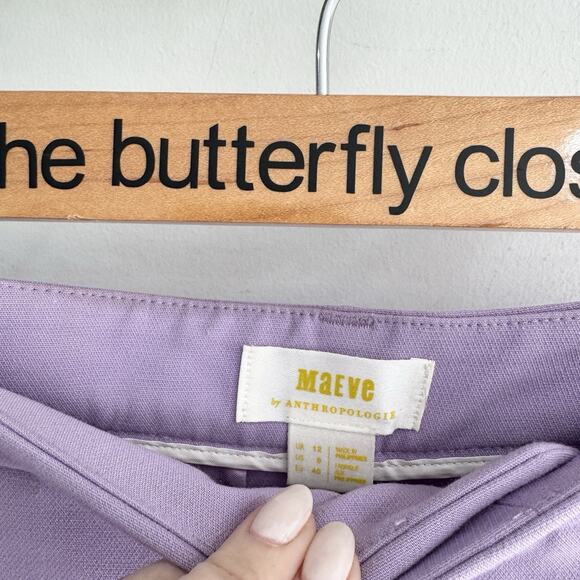 Anthropologie Maeve The Avery Pleated High Waist Shorts Size 8 CP - Picture 5 of 5